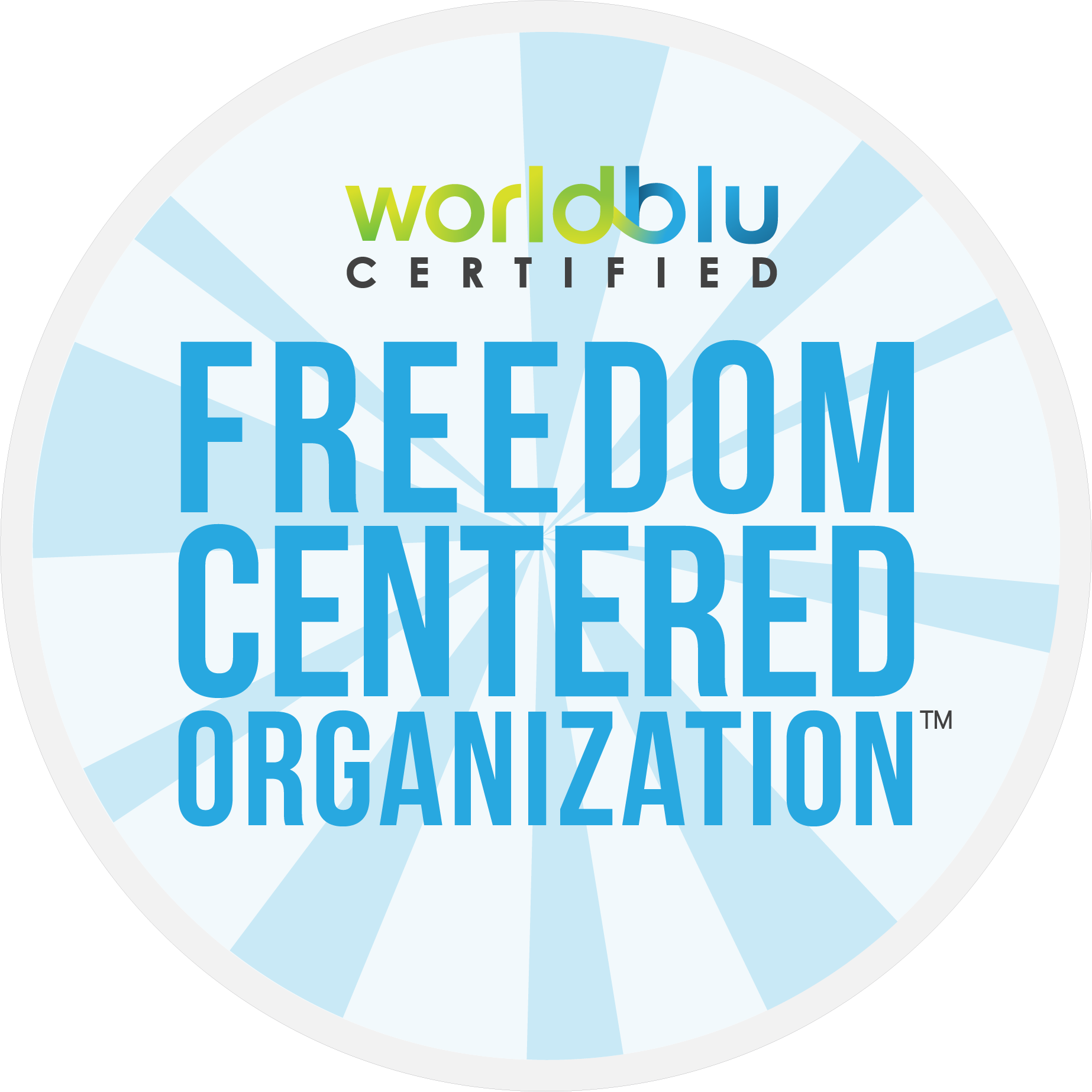 WORLDBLU CERTIFIED FREEDOM-CENTERED ORGANIZATION